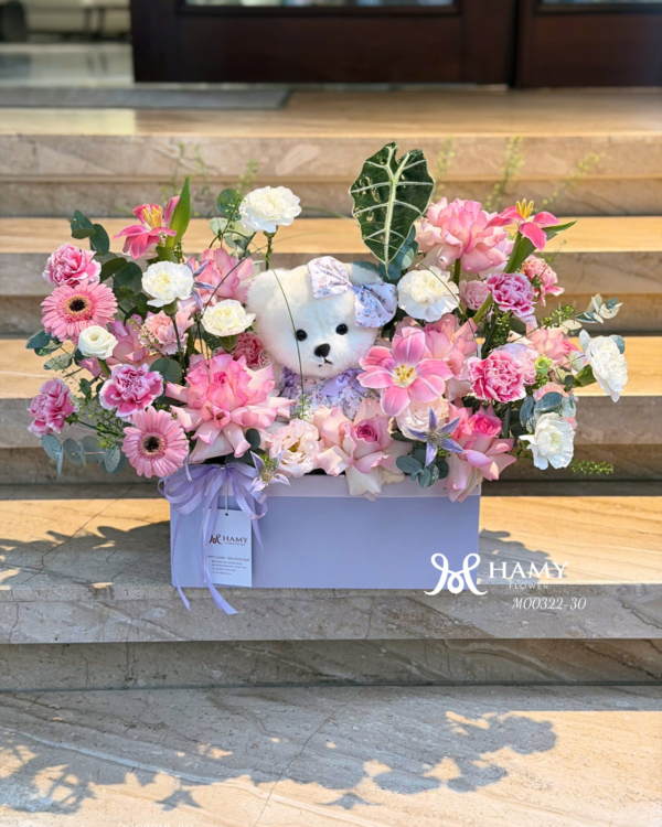hop-hoa-mica-cao-cap-kem-gau-bong-hong-pastel-hamy-flower