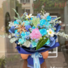 Bó hoa nhập khẩu tone xanh dương tại Hamy Flower